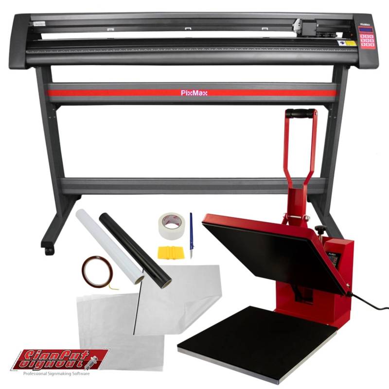Monstershop Transferpresse 38 x 38cm & 1350mm Vinyl-Schneideplotter im Set von Monstershop