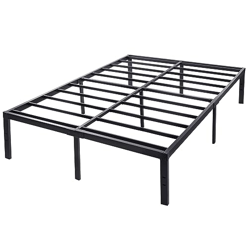 Montafox Metallbett Bett Bettgestell Bettrahmen 90x200x41 cm | 140x200x41 cm | 200x200x41 cm mit Lattenrost Metall 41cm H schwarz, Größe:140 x 200 x 41 cm von Montafox