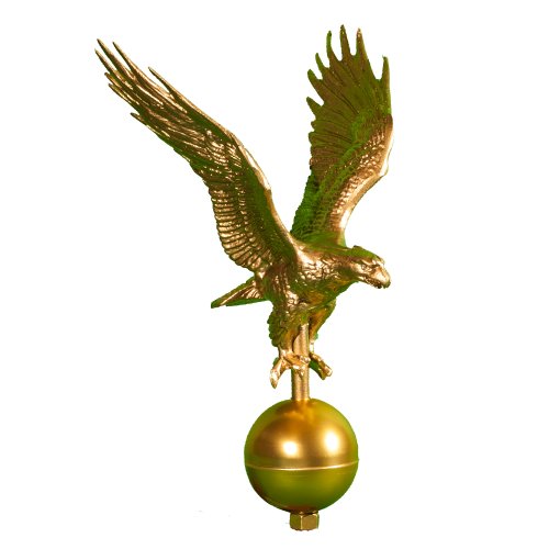 Montague Metal Products Fahnenmast Eagle, 30,5 cm, goldfarben von Montague Metal Products