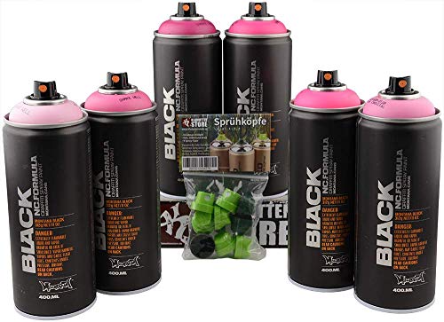 Montana Black 6x 400ml Pink Sprühdosen Pack' von Montana