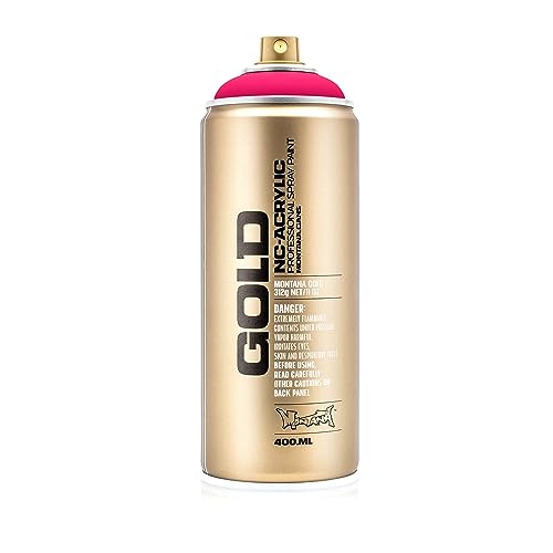 Montana Cans 283840 Spray Dose Gold, Gld400, f4000, 400 ml, Gleaming Pink von Montana