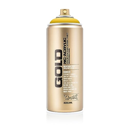 Montana Cans 283932 Spray Dose Gold, Gld400, 1030, 400 ml, Banana von Montana