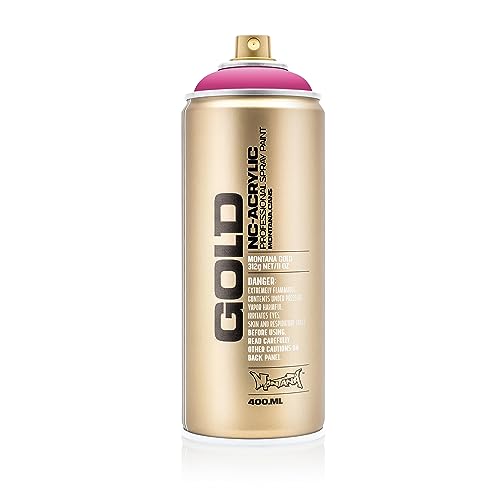 Montana Cans 284434 Spray Dose Gold, Gld400, 3130, 400 ml, Pink Pink von Montana