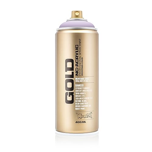 Montana Cans 284502 Spray Dose Gold, Gld400, 4100, 400 ml, White Lilac von Montana