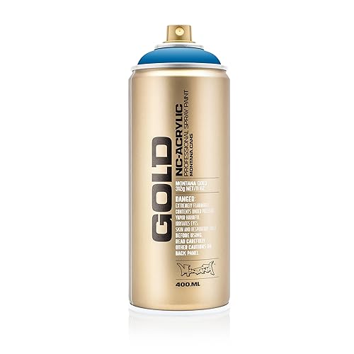 Montana Cans 284861 Spray Dose Gold, Gld400, 5060, 400 ml, Blue Magic von Montana