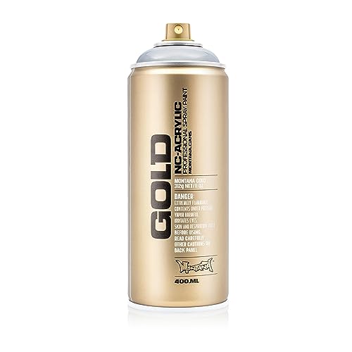 Montana Cans 419430 Spray Dose Gold, Gld400, T7060, 400 ml, Transparent Gravel von Montana