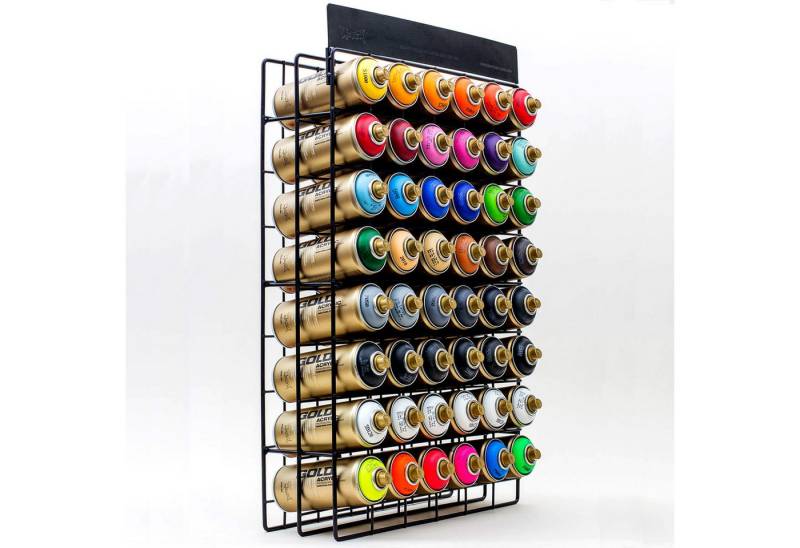 Montana Cans Wandregal Sprühdosenregal, Montana Studio Rack, 48 Dosen, 72x45x13cm, leer von Montana Cans