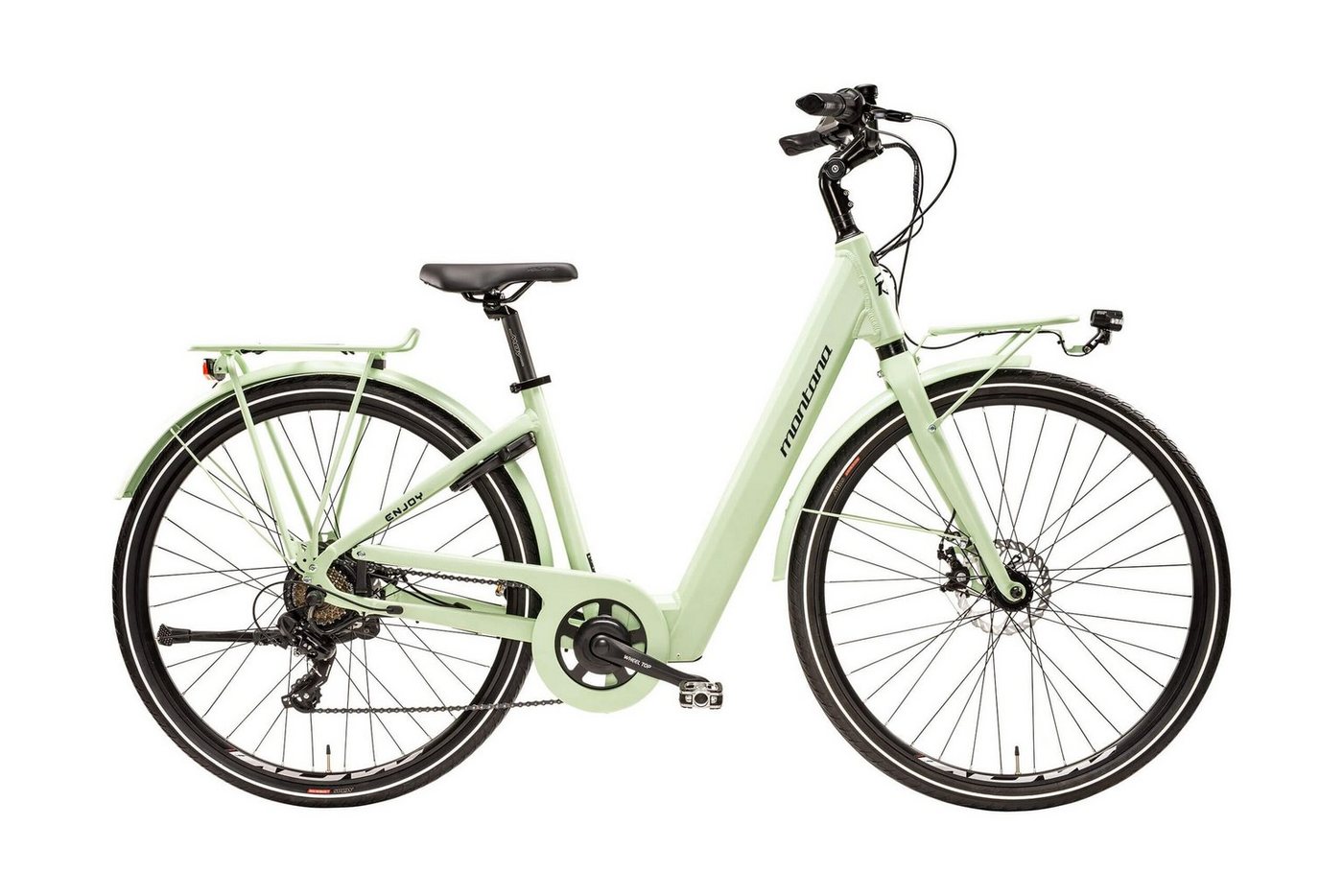 Montana Fahrräder E-Bike, 7 Gang, Kettenschaltung, 360 Wh Akku, Elektro-Citybike ENJOY Lady 28 Zoll von Montana Fahrräder