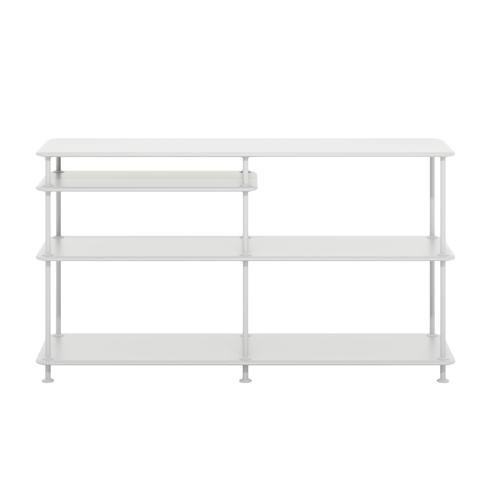 Montana - Free Regal mit Zwischenablage - new white 101/lackiert/BxHxT 138,4x75,8x38cm/Wasserbasierter Lack von Montana