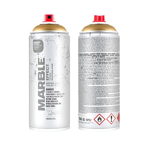 Montana Marmor Gold Effekt Sprühdose Sprühfarbe 1 x 400ml Spray von Montana