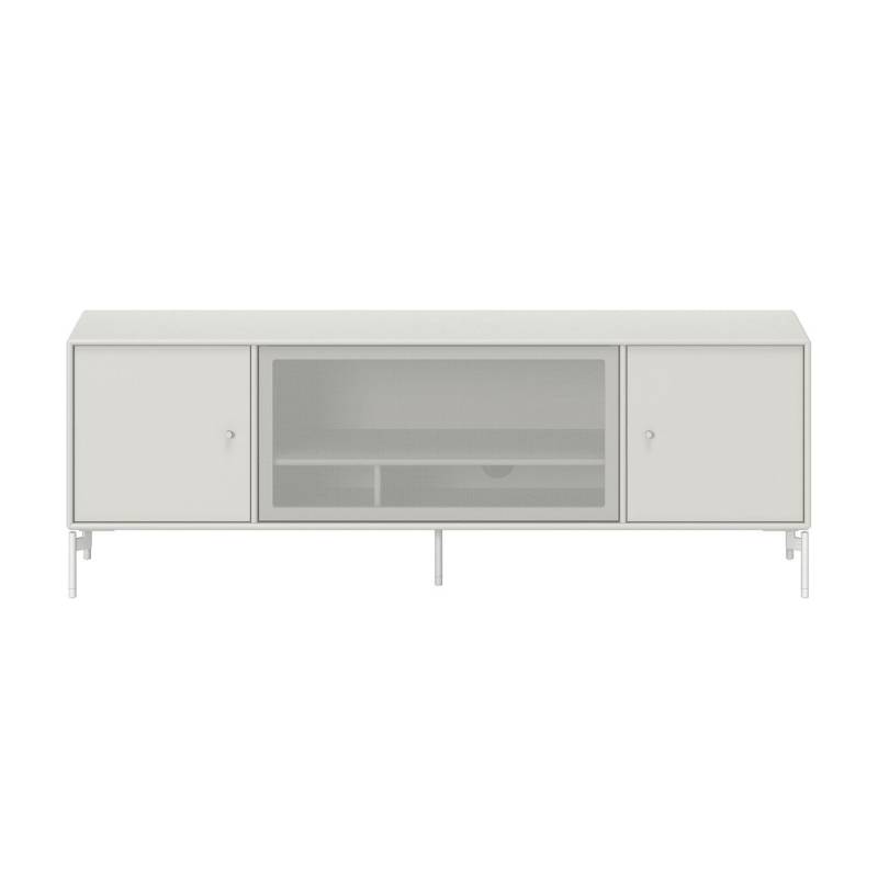 Montana - Octave III TV Lowboard 138x48x30cm - nordic 09/lackiert/BxHxT 138x48x30cm/Beine MB126 Snow von Montana