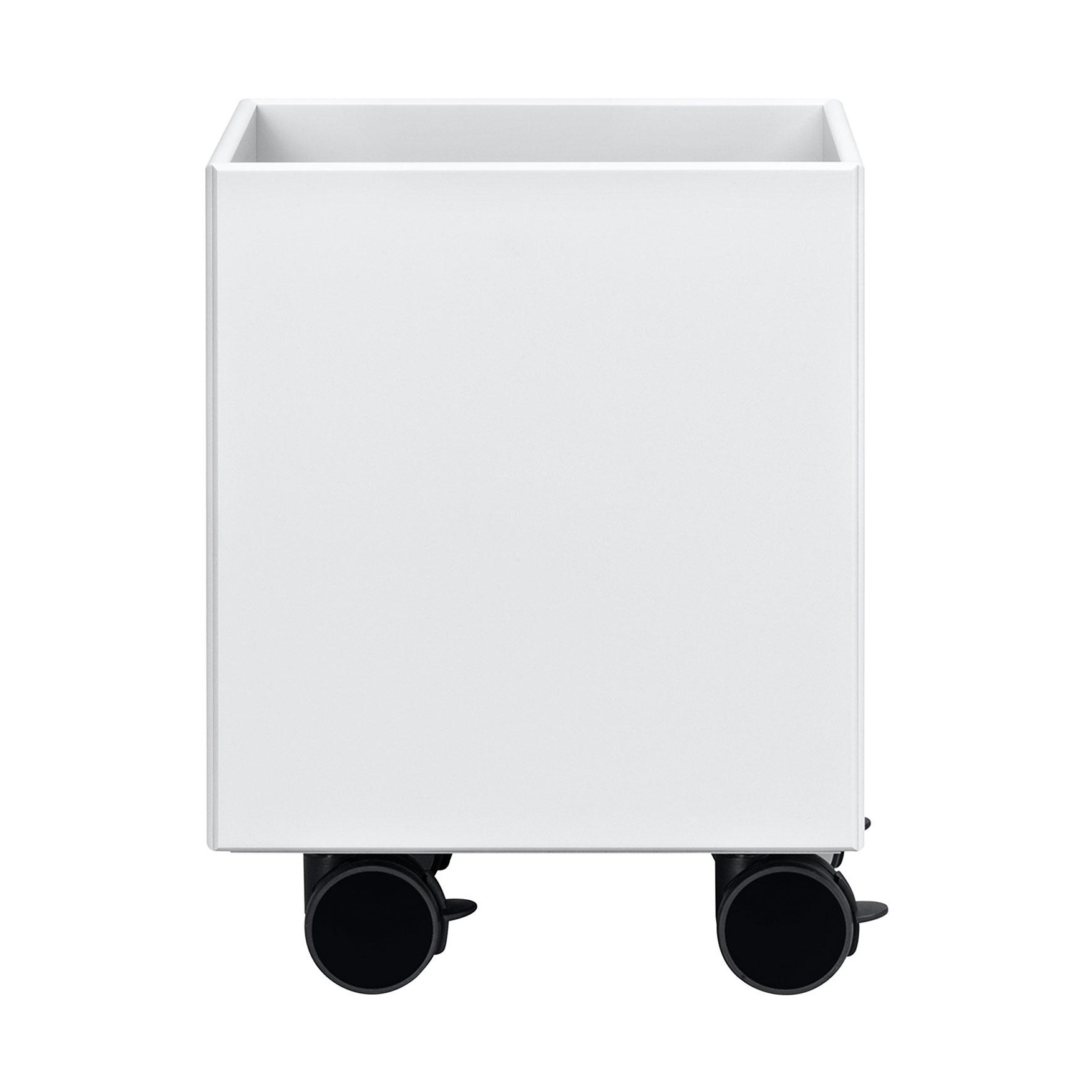 Montana - Play Aufbewahrungsbox mit Rollen - new white 101/lackiert/LxBxH 35,4x35,4x36,8cm von Montana