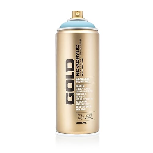 Montana Spray Dose Gold 400ml, Gld400-5010-Fresh Blue, 400 von Montana