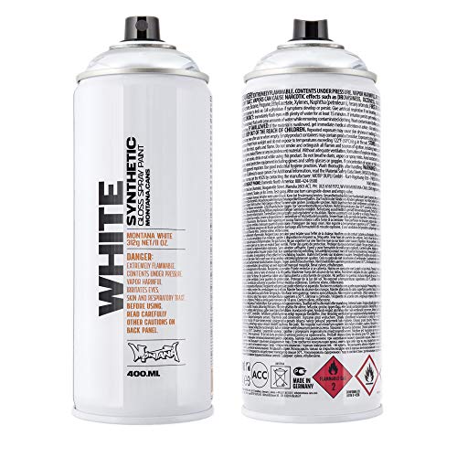 Montana White Silver, 400 ml Sprühdose glänzend von Montana