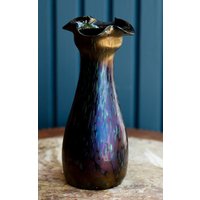Loetz Boho Art Glass Papillion Vase von MontclairAntiques