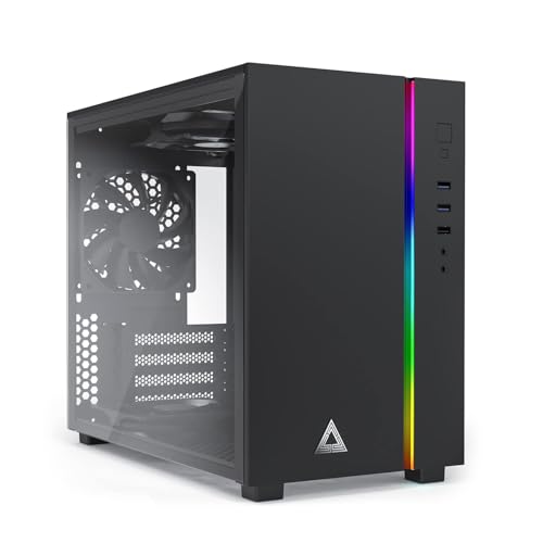 Montech Boitier Mini Tour Micro ATX Sky One Mini RGB Avec panneaux vitrés (Noir) von Montech