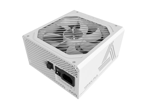 Montech Titan PLA 850 W, hochwertiges ATX-Netzteil, 80 Plus Platinum und Cybenetics Platinum, vollständig modular, ATX 3.1 und PCIe 5.1 Ready, 10 Jahre Abdeckung, Weiß von Montech