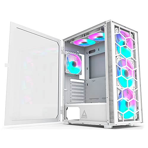 Montech X3 Glass Midi-Tower, DRGB, Tempered Glass -weiß von Montech