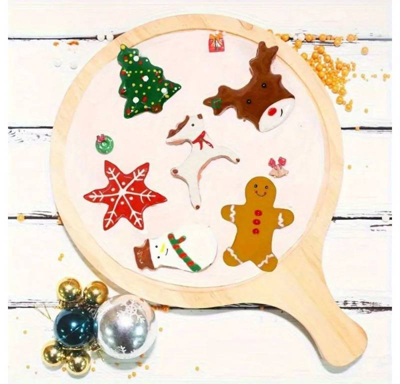 Montegoni Ausstechform Large Ausstecher Set 6-teilig aus Edelstahl für festliche Backideen, (Kreatives Backset, 6x Kreatives Backen Ausstecher), Wiederverwendbar, saubere Kanten, hitzefest von Montegoni