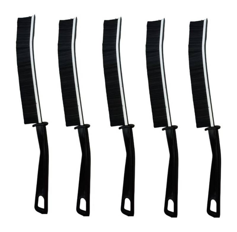 Montegoni Reinigungsbürsten-Set 5er Pack Fugenreinigungsbürste – Harte Borsten für Ritzen, Küche, Badezimmer, Fensterrahmen, Bodenfugen, Fliesen, Ecken und Ritzen, Fensterschienen, Arbeitsplattenränder, Fußleisten, (Reinigungsbürsten-Set, 5 stuck Fugenbürste), Robuste Fugenbürste mit harten Borsten für gründliche Ritzenreinigung von Montegoni
