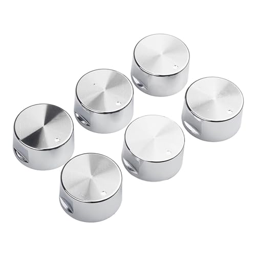 Montesy 6 Stück Metallknauf Kontrollknöpfe Metall Küchengeräte Griff für Kochfelder Montesy 6 Stück Metallknauf Kontrollknöpfe Metall Küchengeräte Griff für Kochfelder von Montesy