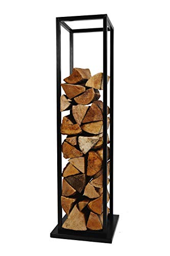 Montixx Holzständer 33CM x 33CM x 115CM Holzregal Holzablage aus Eisen Pulverbeschichtet Gartenunterstand von Montixx