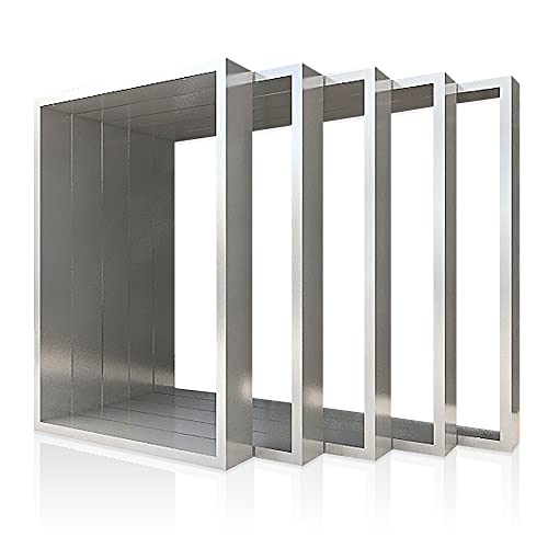 Montixx® 2er Set (1 Paar) Tischkufen& Tischbeine Tischuntergestell Möbelfüße aus Edelstahl B80 cm x H72 cm von Montixx