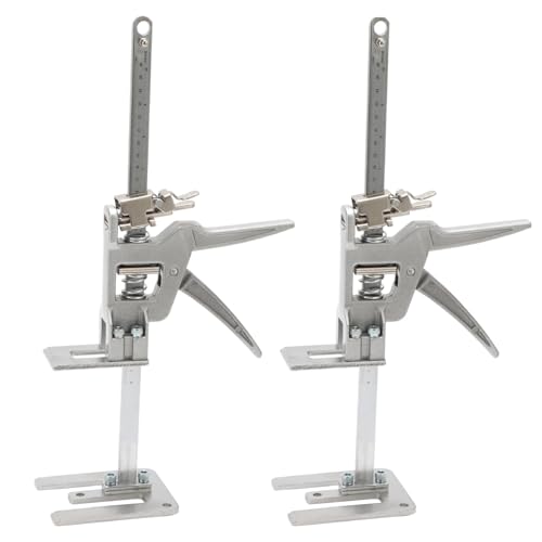 Monucep 2 Stück 40cm Arbeitssparender Arm, Ganzmetall Hebewerkzeug 150kg Kapazität, Arm Handwerkzeugheber mit Skala, Hebevorrichtung für Möbel, Tür, Präzise Kontrolle bei langsamem/schnellem Abstieg von Monucep
