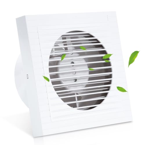 Monucep Badlüfter 100mm,Abluftventilator mit Rückstauklappe,130 m³/Std,Lüftung Wandventilator Fensterventilator,für Bad Küche Schlafzimmer Garage,Weiß Monucep Badlüfter 100mm,Abluftventilator mit Rückstauklappe,130 m³/Std,Lüftung Wandventilator Fensterventilator,für Bad Küche Schlafzimmer Garage,Weiß von Monucep
