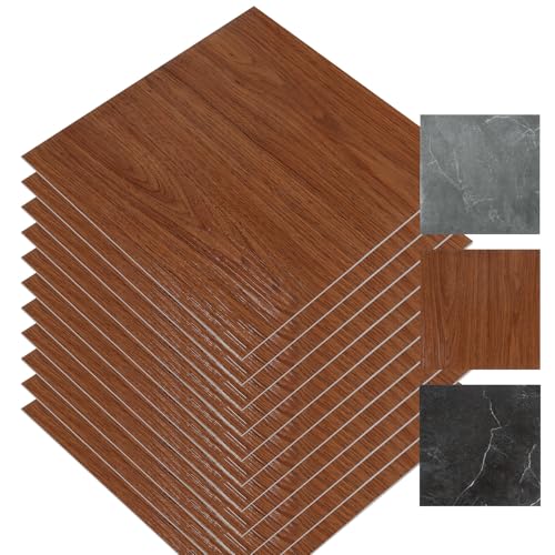 Monucep PVC Bodenbelag Selbstklebend Vinylboden ca. 5 m²/ 55 Fliesen Selbstklebende Vinyl Fliesen, Rutschfest Wasserfest Bodenfliesen Selbstklebend, Laminat Dielen für Wohnzimmer Küche, Holzfarbe Monucep PVC Bodenbelag Selbstklebend Vinylboden ca. 5 m²/ 55 Fliesen Selbstklebende Vinyl Fliesen, Rutschfest Wasserfest Bodenfliesen Selbstklebend, Laminat Dielen für Wohnzimmer Küche, Holzfarbe von Monucep