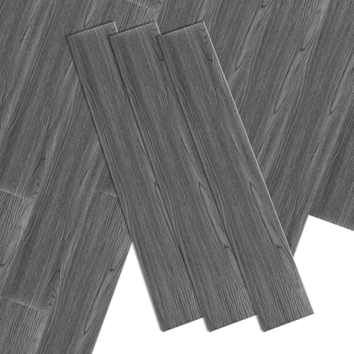 Monucep PVC Bodenbelag Selbstklebend Vinylboden ca. 7.5 ㎡/ 54 Fliesen Selbstklebende Vinyl Fliesen, Rutschfest Wasserfest Holz-Effekt Klebefliesen, Laminat Dielen für Wohnzimmer Küche, Dunkelgrau Monucep PVC Bodenbelag Selbstklebend Vinylboden ca. 7.5 ㎡/ 54 Fliesen Selbstklebende Vinyl Fliesen, Rutschfest Wasserfest Holz-Effekt Klebefliesen, Laminat Dielen für Wohnzimmer Küche, Dunkelgrau von Monucep