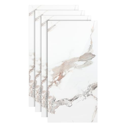 Monucep Wandpaneel Marmoroptik 120x60cm, PVC Wandverkleidung,8 stück Wandpaneel für Küchenrückwand,Wasserfeste Duschrückwand,Küchenrückwand für Bad,Dusche,Küche,Weißgold Monucep Wandpaneel Marmoroptik 120x60cm, PVC Wandverkleidung,8 stück Wandpaneel für Küchenrückwand,Wasserfeste Duschrückwand,Küchenrückwand für Bad,Dusche,Küche,Weißgold von Monucep