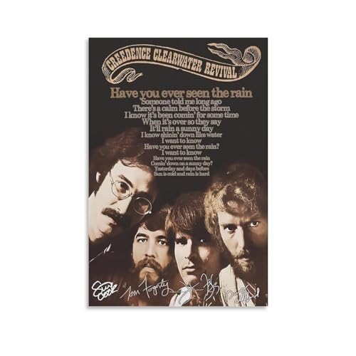 Creedence Clearwater Revival 1971 New York Leinwandposter High Definition Druck für Home Office Wall Art Deco 50 x 75 cm von Monyanjm