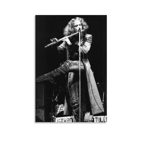 Monyanjm Jethro Tull 1971 Foto-Leinwand-Poster für Zuhause, Schlafzimmer, Wohnzimmer, Büro, dekorativ, 20 x 30 cm von Monyanjm