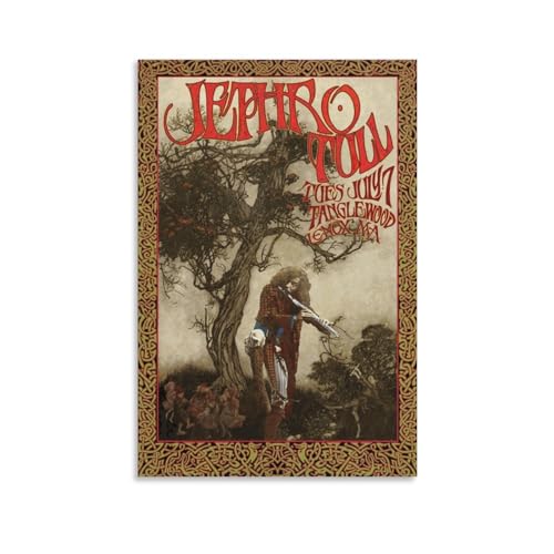 Monyanjm Jethro Tull Konzert-Leinwand-Poster für Zuhause, Schlafzimmer, Wohnzimmer, Büro, dekorativ, 20 x 30 cm von Monyanjm