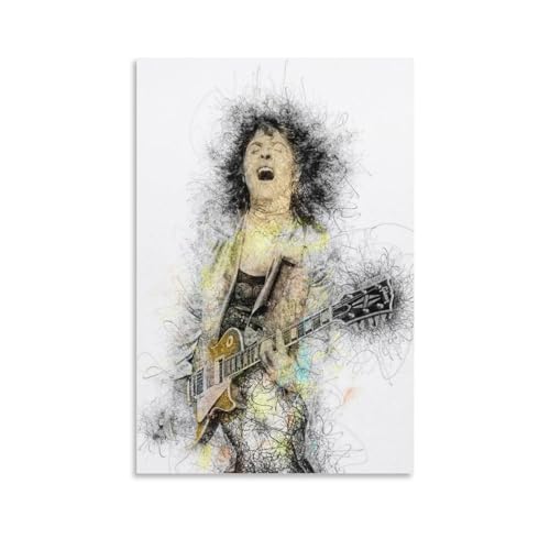Monyanjm Marc Bolan Vintage-Kunstgemälde, Leinwanddruck, Poster für Zuhause, Schlafzimmer, Wohnzimmer, Büro, dekorativ, ungerahmt, 50 x 75 cm von Monyanjm