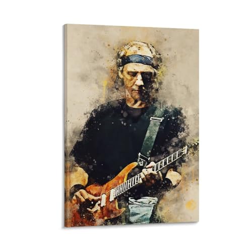 Monyanjm Mark Knopfler Aquarell-Kunst, Vintage-Leinwand-Poster, hochauflösender Druck für Zuhause, Büro, Wandkunst, Rahmen-Stil, 60 x 90 cm von Monyanjm