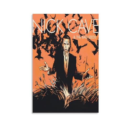 Monyanjm Nick Cave And The Bad Seeds Bucheinband Leinwand Poster High Definition Druck für Home Office Wall Art Deco 20 x 30 cm von Monyanjm