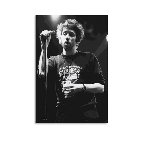 Monyanjm Shane MacGowan Vintage Gig-Foto-Leinwand-Poster, hochauflösender Druck für Zuhause, Büro, Wandkunst, Deko, ungerahmt, 40 x 60 cm von Monyanjm