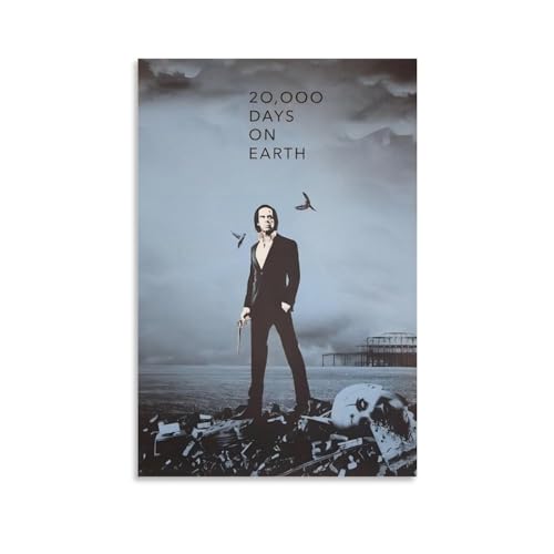 Nick Cave Movie 20000 Days on Earth Film-Leinwandposter für Zuhause, Schlafzimmer, Wohnzimmer, Büro, dekorativ, 50 x 75 cm von Monyanjm