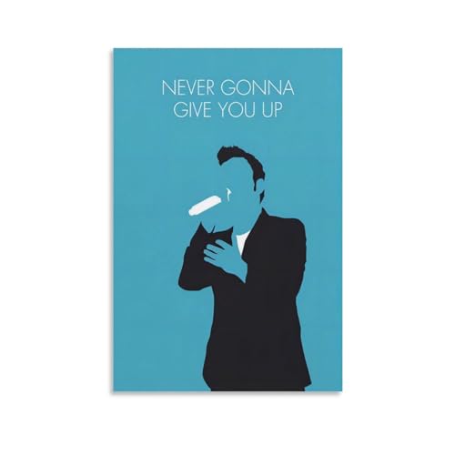 Rick Astley Never Gonna Give You Up Leinwand-Poster, High-Definition-Druck für Home Office, Wandkunst, Deco, 20 x 30 cm von Monyanjm