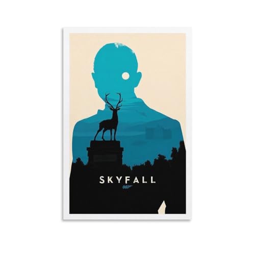 Skyfall Alternatives Filmposter auf Leinwand, hochauflösender Druck, für Heimbüro, Wandkunst, 60 x 90 cm von Monyanjm