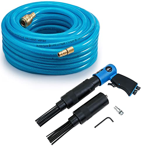 MONZANA® Druckluftschlauch 20m PVC Schnellkupplung 15 bar 1/4' Anschluss inkl. Nadelentroster 4000 U/min bis 260 l/min von Monzana