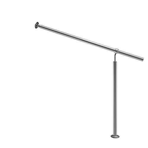 MONZANA® Edelstahl Eingangsgeländer 80cm Pflegeleicht Innen Außen Handlauf Wandhandlauf Treppengeländer von Monzana