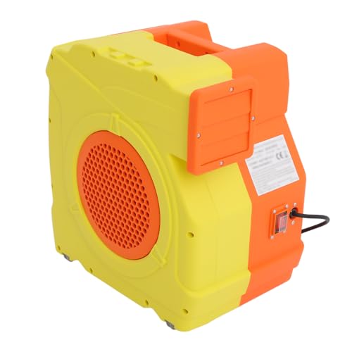 1600W Elektrische Hüpfburg Gebläse mit Metall Gebläseflügel, 2 PS Tragbar Kommerzielles Luftgebläse Gebläsepumpe mit Langem Netzkabel, 3300RPM Dauergebläs Luftgebläse für Aufblasbare Burgen von MooBeey