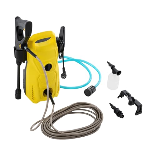 3000W Elektrischer Hochdruckreiniger mit 3 Reinigungsmodi, Tragbarer Hochdruckwasserreiniger mit Einstellbarer Düsen (0°-120°), Hochdruckpistole Druckreiniger mit 10M Auslassrohr und 1.8M Einlassrohr von MooBeey