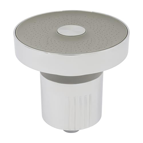 5 Zoll Round Regenduschkopf mit Wasserfilter-Mechanismus,Hochdruck Duschkopf Ersatz Kopfbrause Wassersparend, Duschkopf Regendusche Brausekopf für gesündere Haare und Haut (Silber) von MooBeey