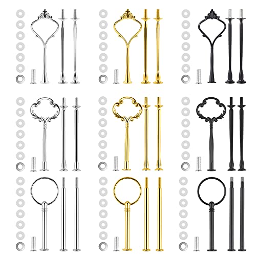 9 Sets Etagenplatten Hardware für Kuchenständer Form 3 Etagen Kuchenständer Hardware Kuchenplatte Ständer Beschläge Hardware 3 Gold 3 Silber 3 Schwarz 9 Sets Etagenplatten Hardware für Kuchenständer Form 3 Etagen Kuchenständer Hardware Kuchenplatte Ständer Beschläge Hardware 3 Gold 3 Silber 3 Schwarz von Moocci