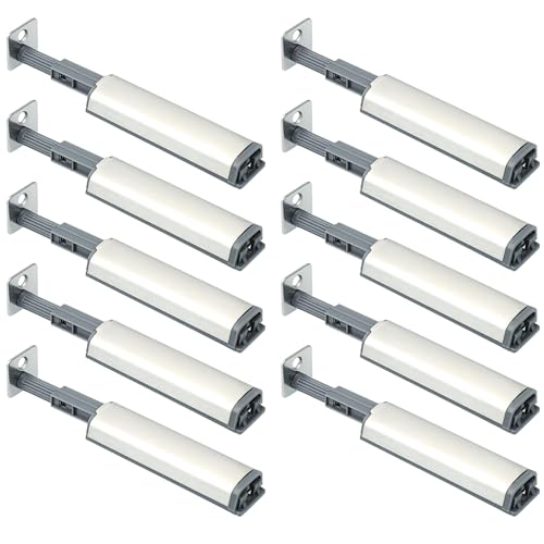 Mooche 10 Stück 11,8cm Magnetische Drucköffnungs-Verschlüsse, SUS304 Edelstahl Federklappen-Druckverschluss, Klebeversion zum Öffnen von Türen Mooche 10 Stück 11,8cm Magnetische Drucköffnungs-Verschlüsse, SUS304 Edelstahl Federklappen-Druckverschluss, Klebeversion zum Öffnen von Türen von Mooche