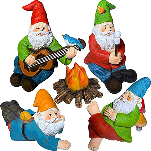 Miniature Garden Gnomes - Camping GNOME Kit of 5 pcs - Figurines and Accessories Set Miniature Garden Gnomes - Camping GNOME Kit of 5 pcs - Figurines and Accessories Set von Mood Lab